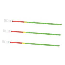 Set de 3 Cintas Métricas Flexibles de PP para Medir Circunferencia de Cabeza y Brazo en y Niñas, Uso en Control de Salud Infantil