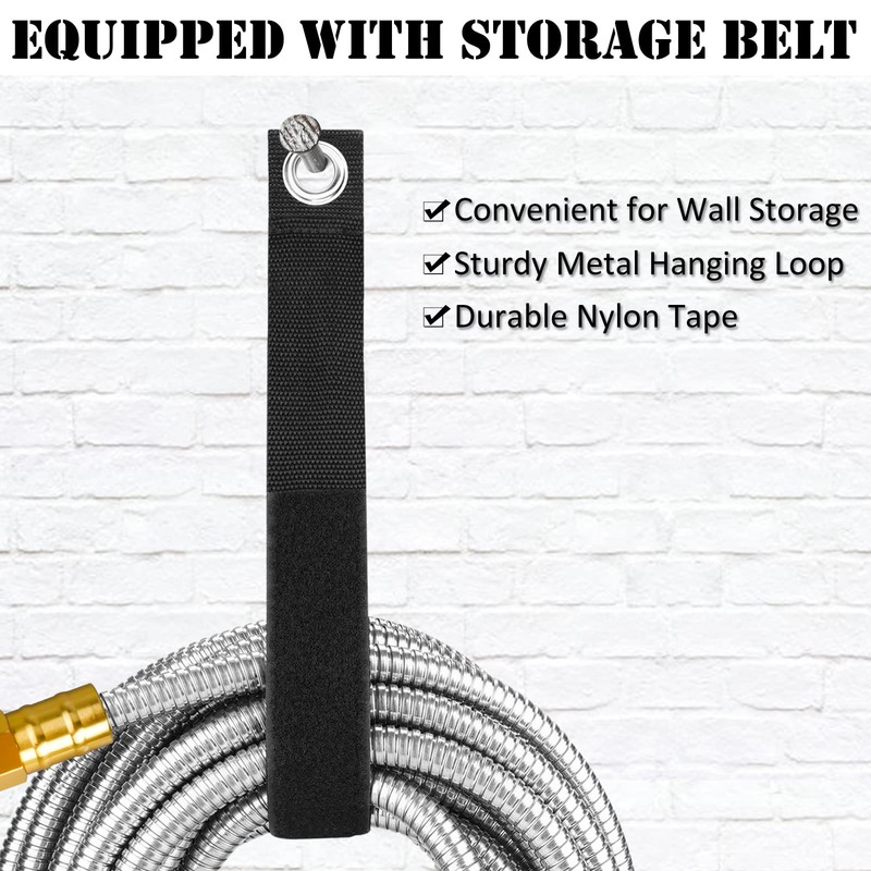 125ft Garden Hose Made by Metal with Super Tough and