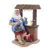 Kurt S. Adler 11" Beach Santa at Tiki Bar Figure,