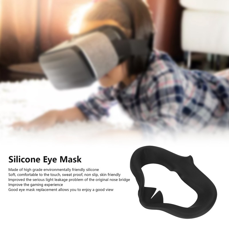 VR Glasses Silicone Eye Mask New Breathable Sweatproof Shading Silicone