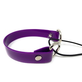 Sparky Pet Co - ECollar Replacement Strap - Bungee Dog Collar - Waterproof - Adjustable - Secure Nexus Wheel Lock - for Electronic Training & Invisible Fence Systems - 1" (Purple)