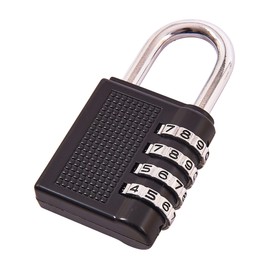 Amtech T1140 4 Digit Combination Padlock Black