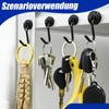 Pack of 16 Magnetic Hooks Strong Magnets Heavy Duty,15 kg