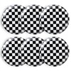 Euisail Checkered Salad Plates Set of 6-8 Inch Ceramic Plates,