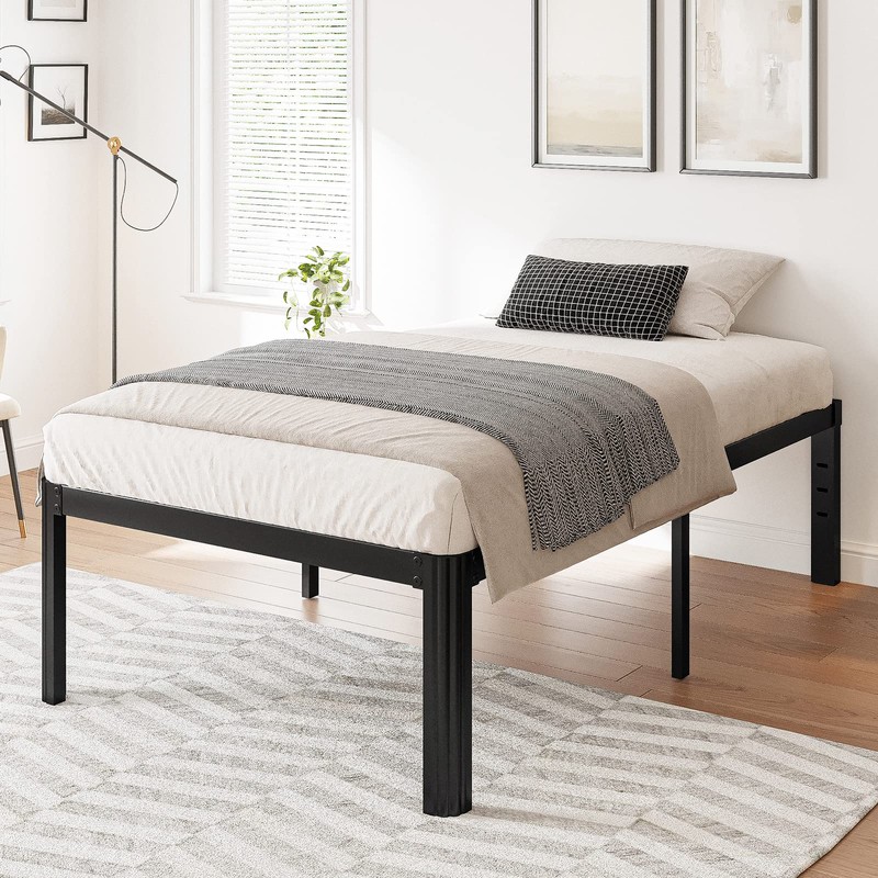 Hunlostten 18in Twin XL Heavy Duty Bed Frame No Box