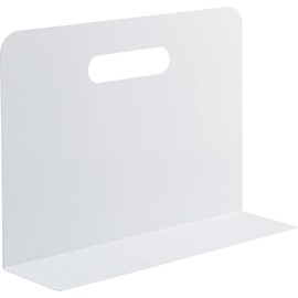 Lihit Lab A7352-0 Bookend Bookend, Wide Type, Magnetic Included, White