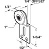 Prime-Line 16210-F By-Pass Door Roller Assembly, 1 In. Diameter, Plastic,