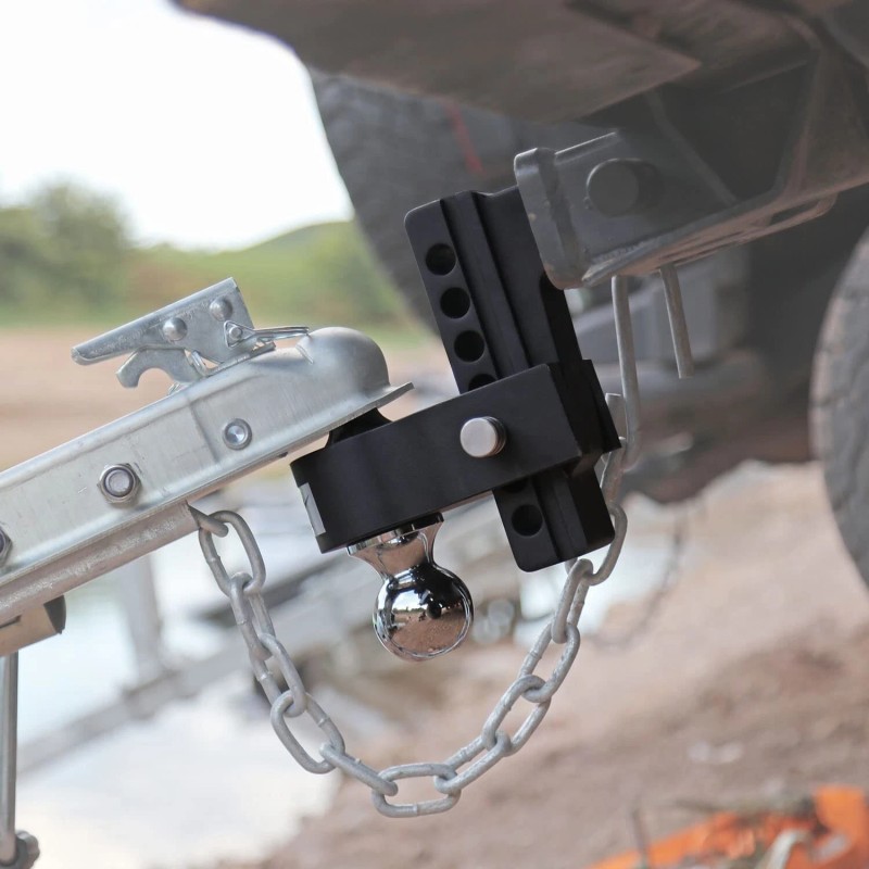LOCAME Adjustable Trailer Hitch 2-Inch Receiver 6-Inch Drop/Rise Tow Hitch