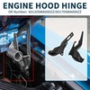 TUCKBOLD 1 Pair Front Driver and Passenger Side Hood Hinge