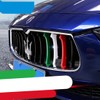 Rejilla de 3 piezas de rejilla frontal decorativa para Maserati