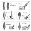 Mesee 10 Pieces Carbide Burr Set, Rotary Drill Bit Set,