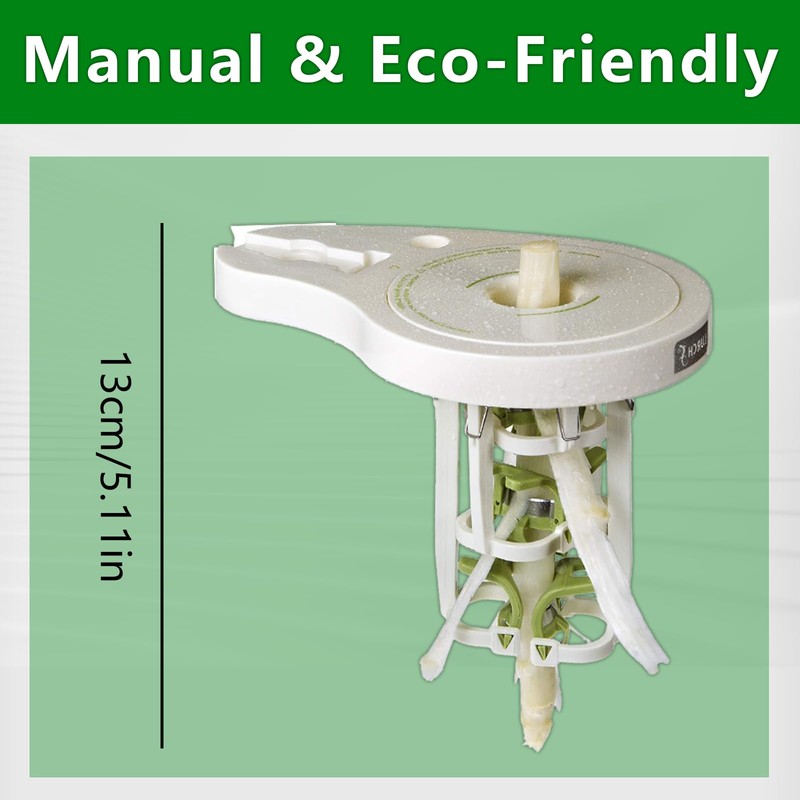 Asparagus Peeler with 6 Precision Blades, Screw Clamp & Pestle,