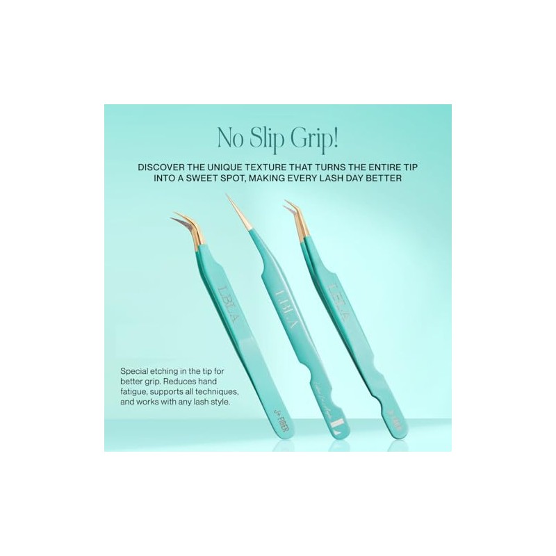LBLA JL Teal Slim Isolation Tweezer - Long
