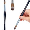 PCUORLEORS Kolinsky Acrylic Nail Brush,Ebony wood handle and 100% Pure