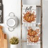 Artoid Mode Buffalo Plaid Pumpkins Autumn Dish Towels 42x65 cm