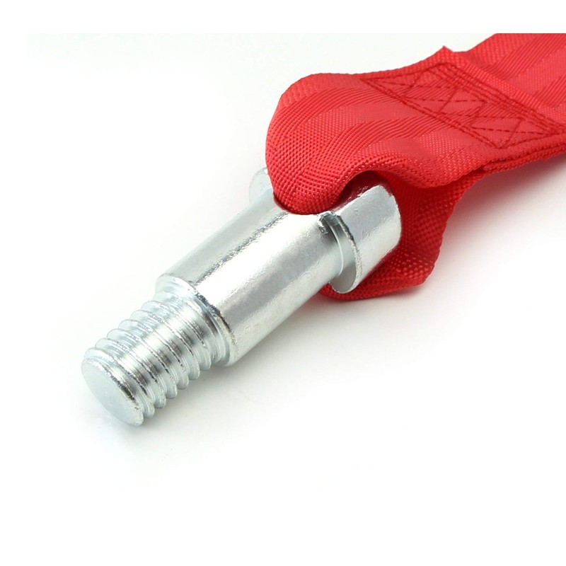 iJDMTOY (1) Red High Aesthetic Racing Tow Hook Strap Set