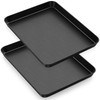 P&P CHEF Toaster Oven Pan Tray Set, 2 Pieces Carbon