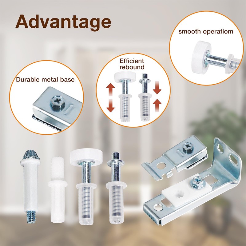 Bifold Door Hardware Repair Kit, 2-Pack Bifold Closet Door Hardware