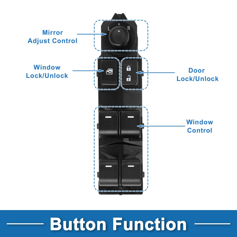 A ABSOPRO Power Window Switch Front Left Driver Side Window