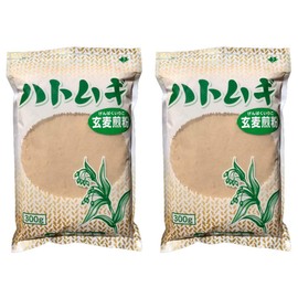 Pearl Barley Whole Grain Flour, 10.6 oz (300 g) x 2 Bags Set (Unrefined Roasted Barley Powder, Delicious Powder with Rice Bee Flavor)