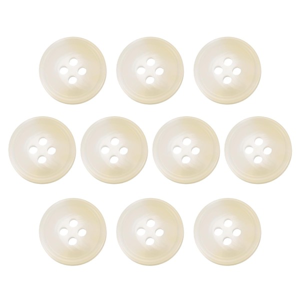HARFINGTON 10pcs Resin Sewing Button, 15mm 5/8-Inch 4 Holes Round