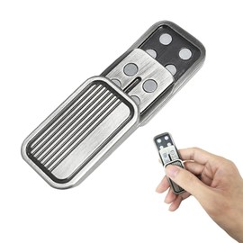 1 Piece Poker Push Card, Three Layer Metal Push Card, Decompression Toy Card, Slider Toy, Finger Spinner Toy, Magnetic Coin Slider (Silver)