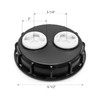 QWORK IBC Tote Lid Cover, 6.5" IBC Tank Water Liquid
