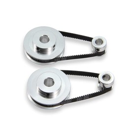 Zeberoxyz Set of 2 GT2 Synchronous Wheel, 20 & 60 Teeth, 10 mm Bore, Aluminium Timing Belt Pulley with 2 Pieces Length 200 mm Width 6 mm Belt (20-60T-10B-6)