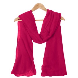woogwin Women's Cotton Scarves Lady Light Soft Fashion Solid Scarf Wrap Shawl (One Size, Rose)