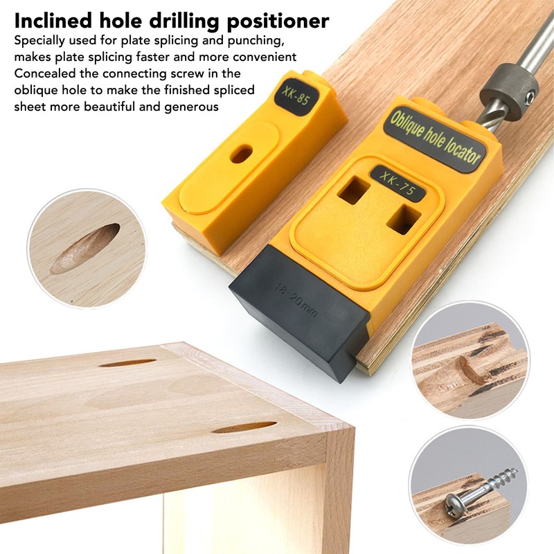 Pocket Hole Jig Kit 2 Hole Wood Jig System Kit