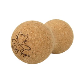 Nikitty Yoga - Massage Duoball Made of Cork Diameter 7.3 cm - Peanut Fascia Ball for Self-Massage - Handy, Ergonomic, Odourless - #goingnuts