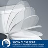 Bemis 730SLEC Slow Close Toilet Seat, Easy Clean Hinges and
