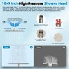 Hibbent cUPC Certified High Pressure 10'' Rainfall Shower Head, Showerhead