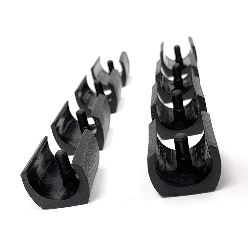 Design61 Clamping Shell Glides, Set of 8, Chair Glides, Floor