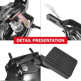 POSENG Parking Emergency Brake Pedal Assembly Fits 1987-1995 Jeep Wrangler YJ 5093656AA