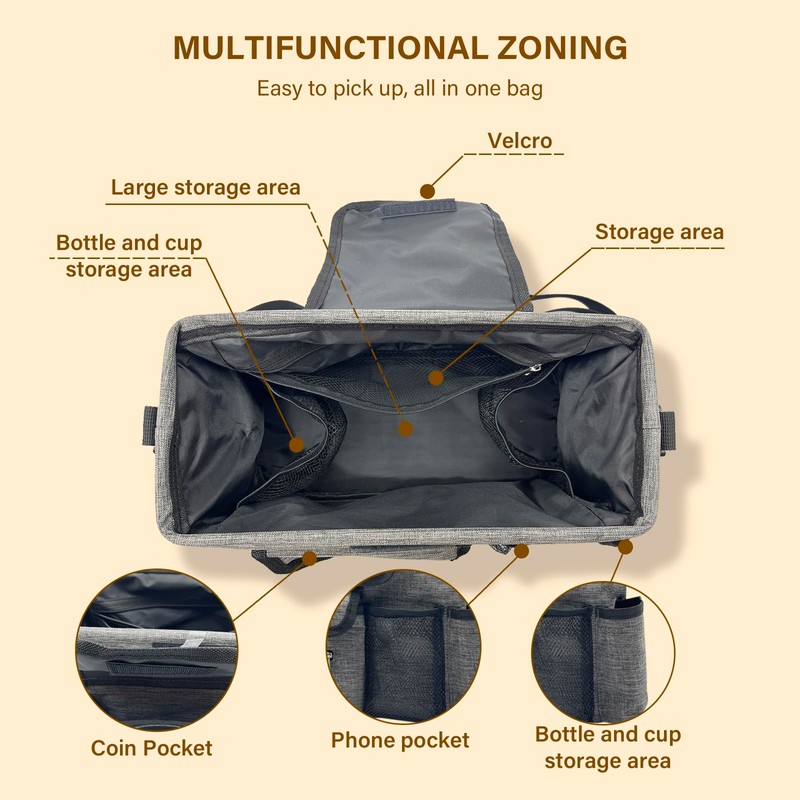 DEEZOMO Baby Stroller Organizer Stroller Accessories Bag Multifunctional Pocket Space