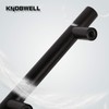 KNOBWELL 6 Pack 3" Kitchen Cabinet Handles Black, Modern Matte