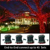 LAMPHOME 100 Count Red -String Lights - 21.6FT LED Christmas