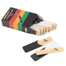 10 Pcs Bb Clarinet Reeds Strength 1.5/2.0/2.5/3.0/3.5/4.0 Reeds Traditional Reeds for Clarinet Beginner and Player clarinet reeds 1.5