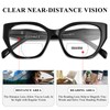 FONHCOO Bifocal Reading Glasses for Women, Cat Eye Blue Light