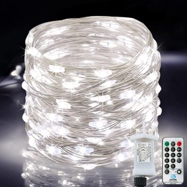 Lezonic Fairy Lights, 220LED 25M String Lights Mains Operated, 8 Modes Low Voltage Fairy Lights with Remote Timer for Home, Garden, Yard, Party, Wedding, Christmas Decoration (Cool White)