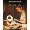Bonsery Bedside Lamp Touch Dimmable Round with Remote Control, LED
