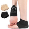 Moisturizing Gel Heel Socks for Cracked Heels & Callus Protection Heel Gel Socks - Black 3ea
