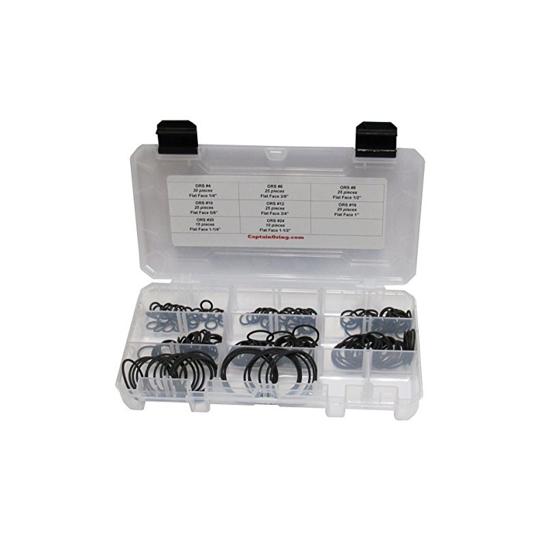 Kit de juntas tóricas Captain O-Ring ORS de cara plana