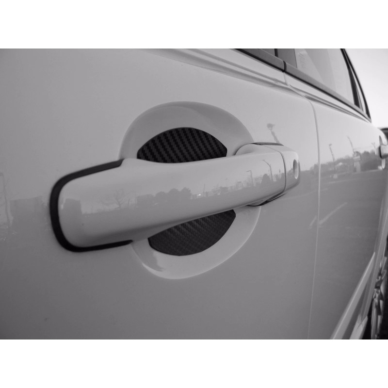 Cupeez Carbon Fiber Door Handle Scratch Protector Guard Trim Fits