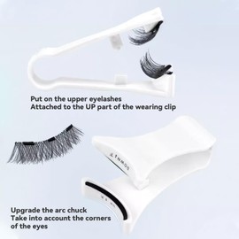 xolear Magnetische Wimpern mit Applikator, Wiederverwendbares Magnetic Lashes Kein Kleber Nötig, 3D Magnet-Wimpern Einfach zu Tragen und zu Entfernen mit Anleitung, für Tägliches Make-up, Hochzeit