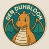 Den Duhbloon Tradeable Sticker with Adorable Dragon Design and Teal