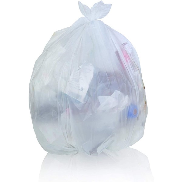 Toughbag 55-60 Gallon Contractor Trash Bags, 38"W x 58"H, 3.0 Mil (50, Clear)
