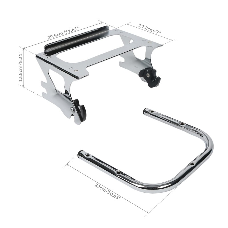 XFMT Detachable Two Up Luggage Rack Trunk Mounting For 1997-2008