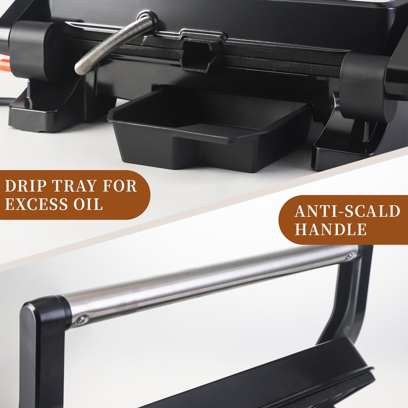 Panini Press Grill Sandwich Maker, Large Electric 3 in 1